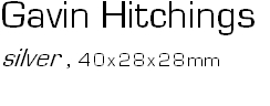 Gavin Hitchingssilver , 40x28x28mm